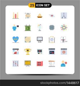 25 Thematic Vector Flat Colors and Editable Symbols of marketing, business, bowl, treat, laddu Editable Vector Design Elements