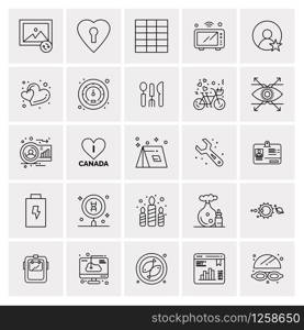 25 Universal Business Icons Vector. Creative Icon Illustration to use in web and Mobile Related project.