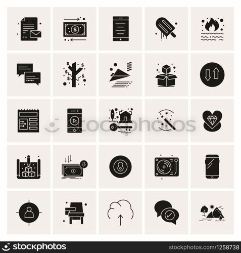 25 Universal Business Icons Vector. Creative Icon Illustration to use in web and Mobile Related project.