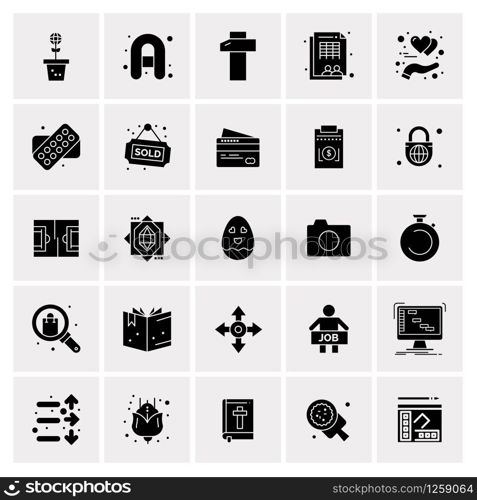 25 Universal Business Icons Vector. Creative Icon Illustration to use in web and Mobile Related project.