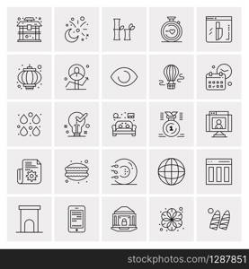 25 Universal Business Icons Vector. Creative Icon Illustration to use in web and Mobile Related project.