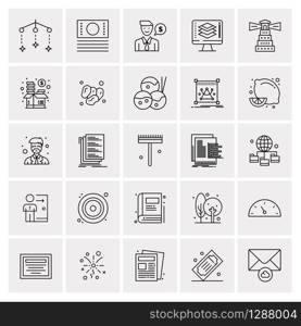 25 Universal Business Icons Vector. Creative Icon Illustration to use in web and Mobile Related project.