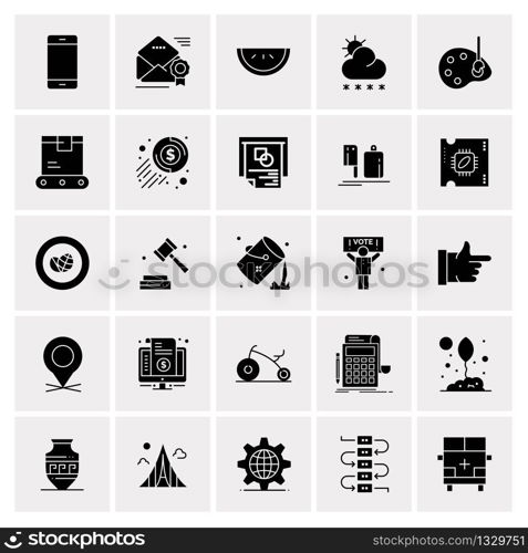 25 Universal Business Icons Vector. Creative Icon Illustration to use in web and Mobile Related project.