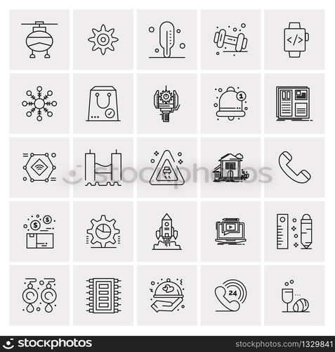 25 Universal Business Icons Vector. Creative Icon Illustration to use in web and Mobile Related project.