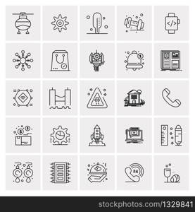 25 Universal Business Icons Vector. Creative Icon Illustration to use in web and Mobile Related project.