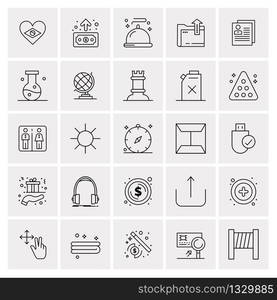 25 Universal Business Icons Vector. Creative Icon Illustration to use in web and Mobile Related project.