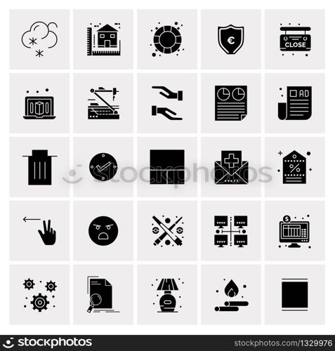 25 Universal Business Icons Vector. Creative Icon Illustration to use in web and Mobile Related project.