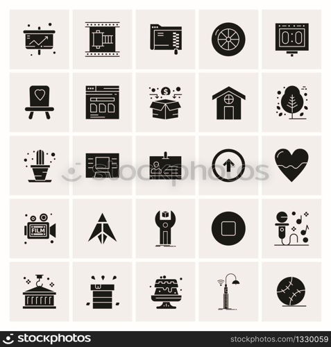 25 Universal Business Icons Vector. Creative Icon Illustration to use in web and Mobile Related project.