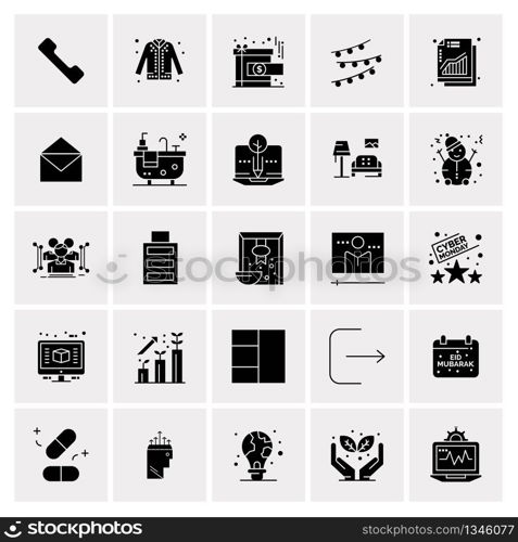 25 Universal Business Icons Vector. Creative Icon Illustration to use in web and Mobile Related project.