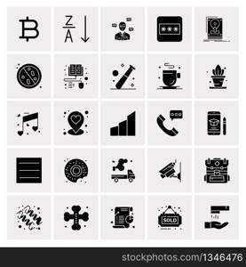 25 Universal Business Icons Vector. Creative Icon Illustration to use in web and Mobile Related project.