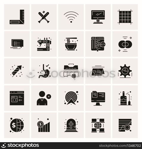 25 Universal Business Icons Vector. Creative Icon Illustration to use in web and Mobile Related project.