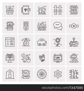 25 Universal Business Icons Vector. Creative Icon Illustration to use in web and Mobile Related project.