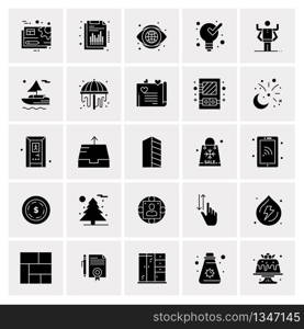 25 Universal Business Icons Vector. Creative Icon Illustration to use in web and Mobile Related project.