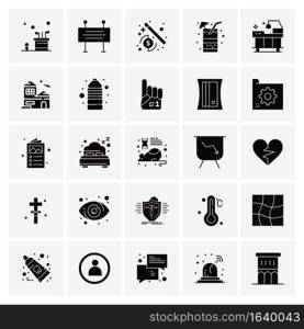 25 Universal Business Icons Vector. Creative Icon Illustration to use in web and Mobile Related project.