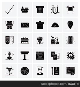 25 Universal Business Icons Vector. Creative Icon Illustration to use in web and Mobile Related project.