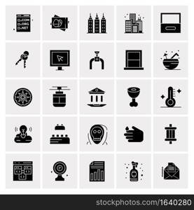 25 Universal Business Icons Vector. Creative Icon Illustration to use in web and Mobile Related project.