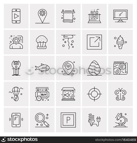 25 Universal Business Icons Vector. Creative Icon Illustration to use in web and Mobile Related project.