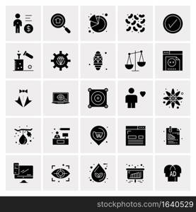 25 Universal Business Icons Vector. Creative Icon Illustration to use in web and Mobile Related project.