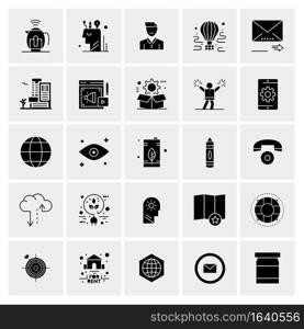 25 Universal Business Icons Vector. Creative Icon Illustration to use in web and Mobile Related project.