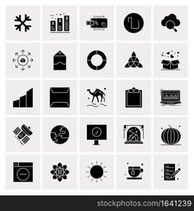 25 Universal Business Icons Vector. Creative Icon Illustration to use in web and Mobile Related project.