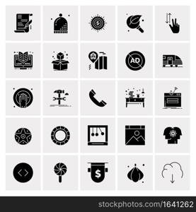 25 Universal Business Icons Vector. Creative Icon Illustration to use in web and Mobile Related project.