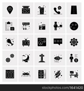 25 Universal Business Icons Vector. Creative Icon Illustration to use in web and Mobile Related project.