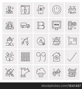 25 Universal Business Icons Vector. Creative Icon Illustration to use in web and Mobile Related project.