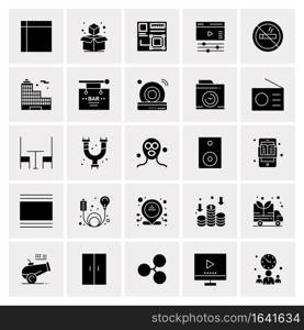 25 Universal Business Icons Vector. Creative Icon Illustration to use in web and Mobile Related project.