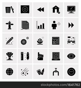 25 Universal Business Icons Vector. Creative Icon Illustration to use in web and Mobile Related project.