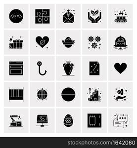 25 Universal Business Icons Vector. Creative Icon Illustration to use in web and Mobile Related project.