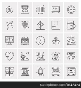 25 Universal Business Icons Vector. Creative Icon Illustration to use in web and Mobile Related project.