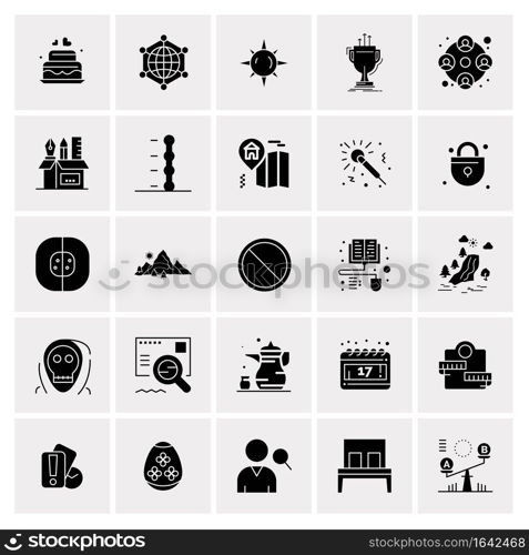 25 Universal Business Icons Vector. Creative Icon Illustration to use in web and Mobile Related project.