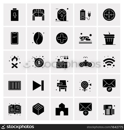 25 Universal Business Icons Vector. Creative Icon Illustration to use in web and Mobile Related project.