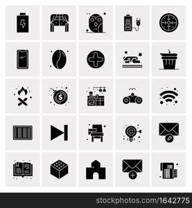 25 Universal Business Icons Vector. Creative Icon Illustration to use in web and Mobile Related project.