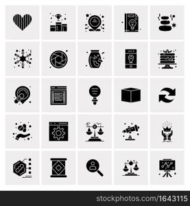 25 Universal Business Icons Vector. Creative Icon Illustration to use in web and Mobile Related project.