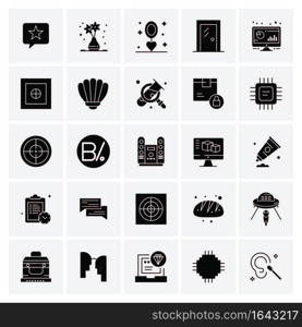 25 Universal Business Icons Vector. Creative Icon Illustration to use in web and Mobile Related project.