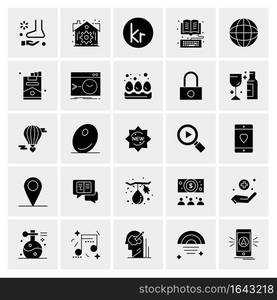 25 Universal Business Icons Vector. Creative Icon Illustration to use in web and Mobile Related project.