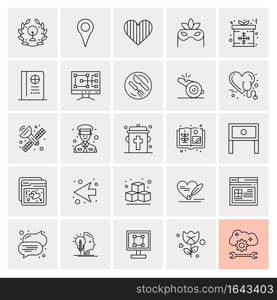 25 Universal Business Icons Vector. Creative Icon Illustration to use in web and Mobile Related project.