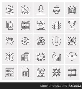 25 Universal Business Icons Vector. Creative Icon Illustration to use in web and Mobile Related project.