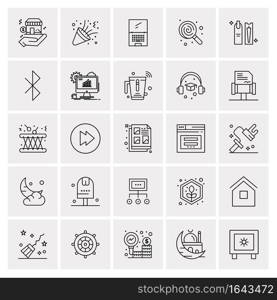 25 Universal Business Icons Vector. Creative Icon Illustration to use in web and Mobile Related project.