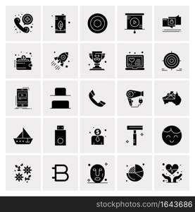 25 Universal Business Icons Vector. Creative Icon Illustration to use in web and Mobile Related project.