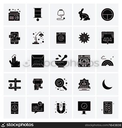 25 Universal Business Icons Vector. Creative Icon Illustration to use in web and Mobile Related project.