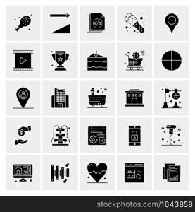 25 Universal Business Icons Vector. Creative Icon Illustration to use in web and Mobile Related project.