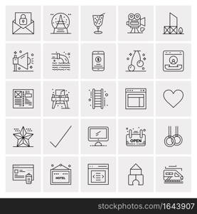 25 Universal Business Icons Vector. Creative Icon Illustration to use in web and Mobile Related project.