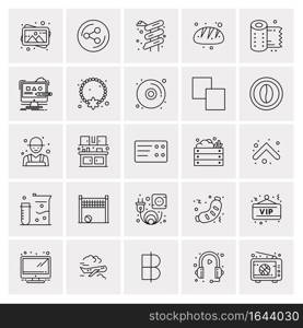 25 Universal Business Icons Vector. Creative Icon Illustration to use in web and Mobile Related project.