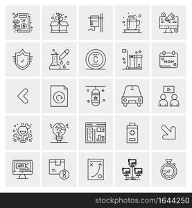 25 Universal Business Icons Vector. Creative Icon Illustration to use in web and Mobile Related project.