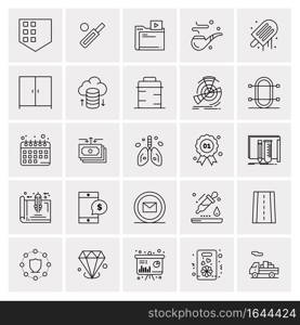 25 Universal Business Icons Vector. Creative Icon Illustration to use in web and Mobile Related project.