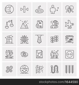 25 Universal Business Icons Vector. Creative Icon Illustration to use in web and Mobile Related project.