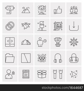 25 Universal Business Icons Vector. Creative Icon Illustration to use in web and Mobile Related project.