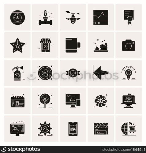 25 Universal Business Icons Vector. Creative Icon Illustration to use in web and Mobile Related project.